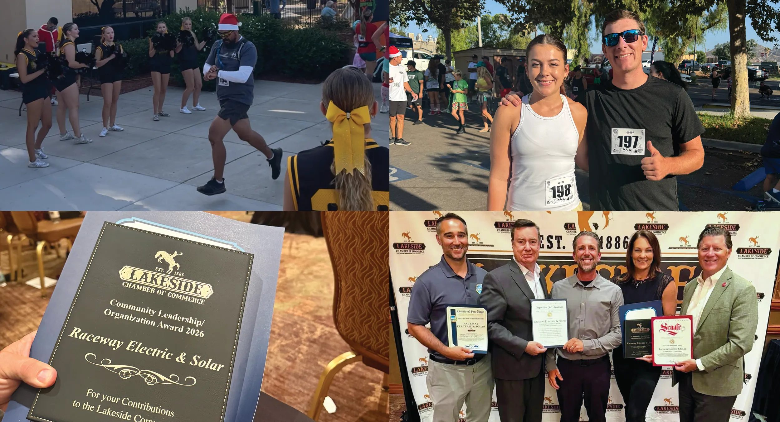 Raceway Electric & Solar at the Eastbound Christmas in July 5K in Lakeside