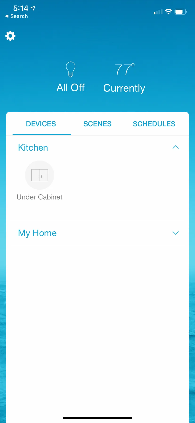 Smart controls app - option 1
