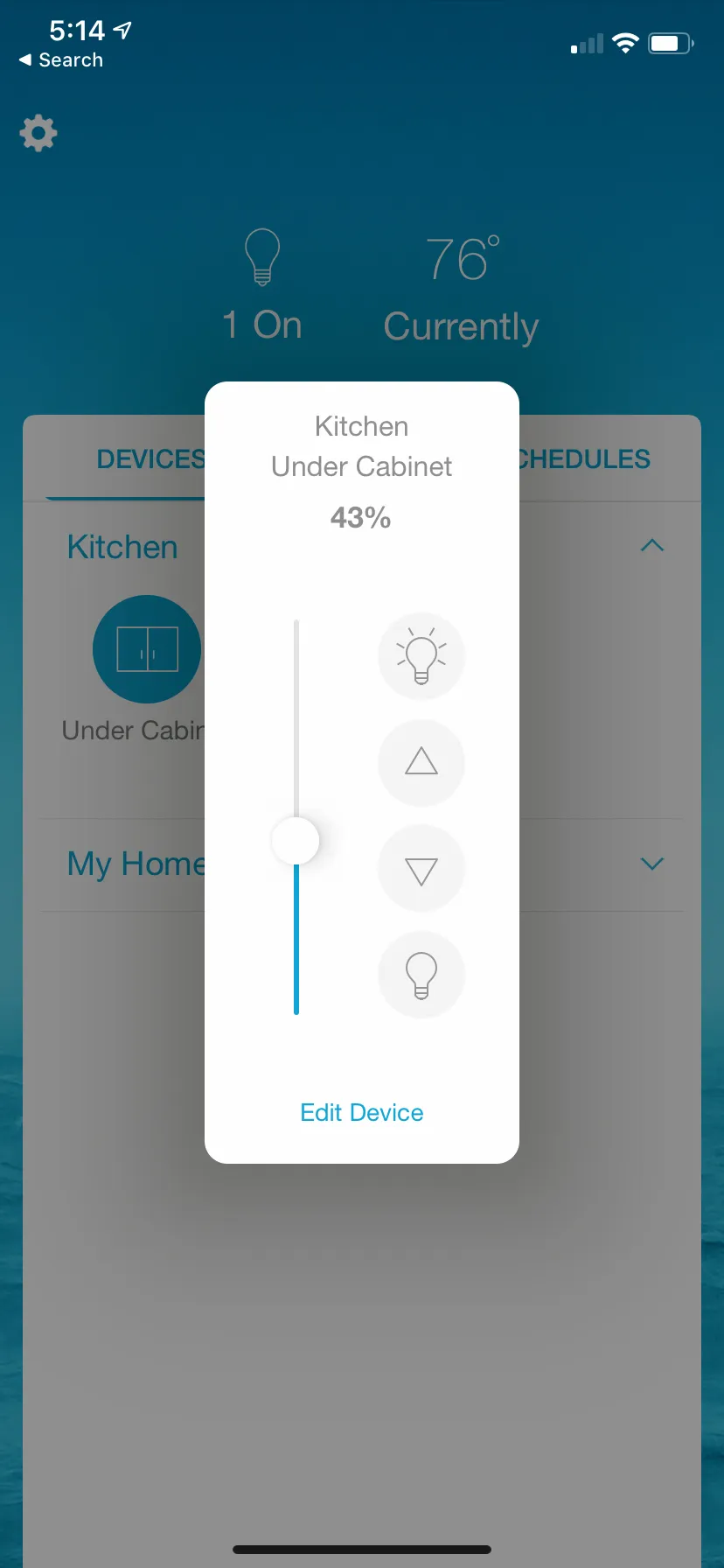 Smart controls app - option 2