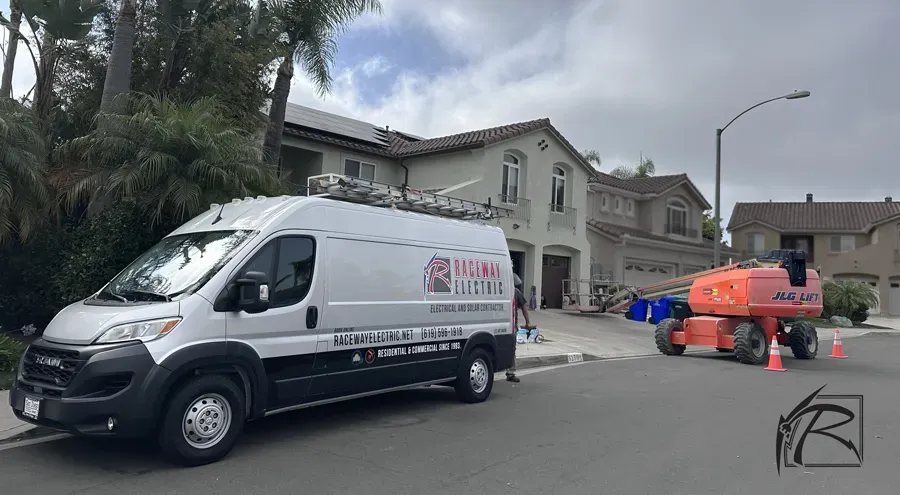Permanent holiday lighting installation by Raceway Electric